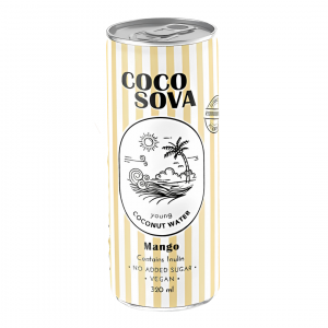 Woda kokosowa Cocosova o smaku mango z dodatkiem inuliny wzbogacony Witaminy C 320ml