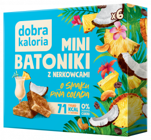 Mini batoniki z nerkowców o smaku Pina Colada Dobra Kaloria