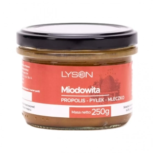 Miodowita - miód z pyłkiem, mleczkiem i propolisem 250g Łysoń