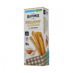 Paluchy chlebowe z sezamem bez dodatku cukrów 90g Glutenex