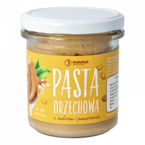 Pasta orzechowa z imbirem i pomarańczą 300g Krukam