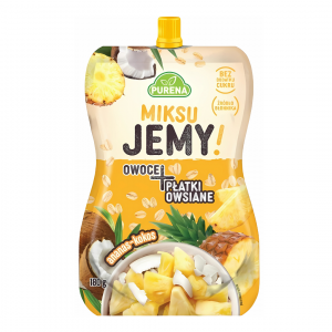 Mus owocowy z płatkami owsianymi ananas kokos 180 g Purena