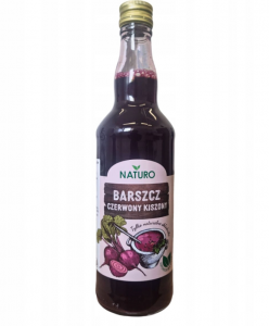Barszcz czerwony kiszony 500 ml Szklana Butelka Naturo