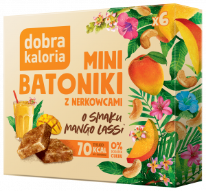 Mini batoniki z nerkowców o smaku Mango Lassi Dobra Kaloria