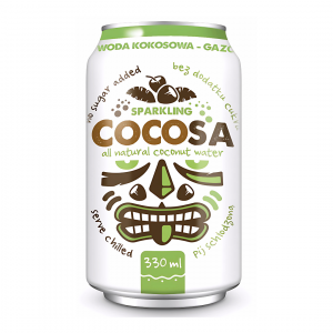Woda Kokosowa 100% naturalna gazowana 330 ml Diet Food