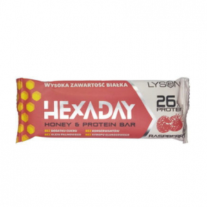 Baton Proteinowy Malinowy Hexaday 45g Łysoń