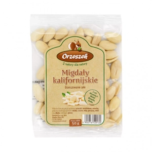 Migdały całe blanszowane Orzeszek - 50 g