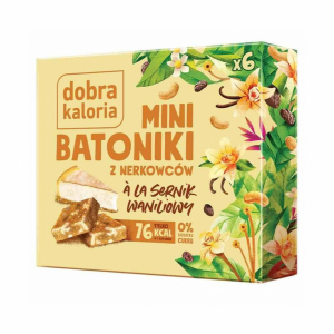 Mini batoniki z nerkowców ALA sernik waniliowy Dobra Kaloria