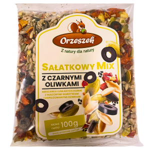 Sałatkowy mix z czarnymi oliwkami 100 g Orzeszek