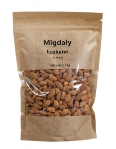 Migdały łuskane CAŁE 1 kg