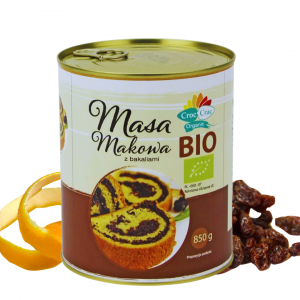 Masa makowa z bakaliami Bio 850g Bioveri