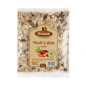 Musli 5 zbóż z bakaliami Orzeszek - 400 g