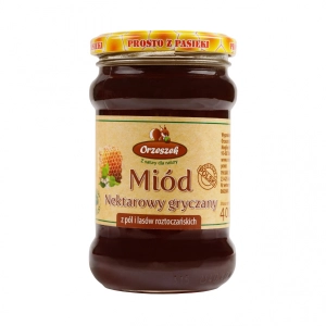 Miód nektarowy gryczany Orzeszek - 400 g