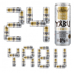 24 x Yabu - Natural Energy Drink + chmiel 250 ml