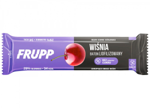 Frupp Baton Liofilizowana Wiśnia Owocowy BEZ GLUTENU 10 g Celiko