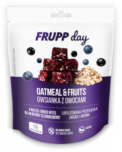 FRUPP Day kostki owsiane Jagoda i aronia bezglutenowe 25g Celiko