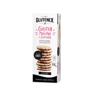 Bezglutenowe ciastka maślane z czekoladą 140 g Glutenex