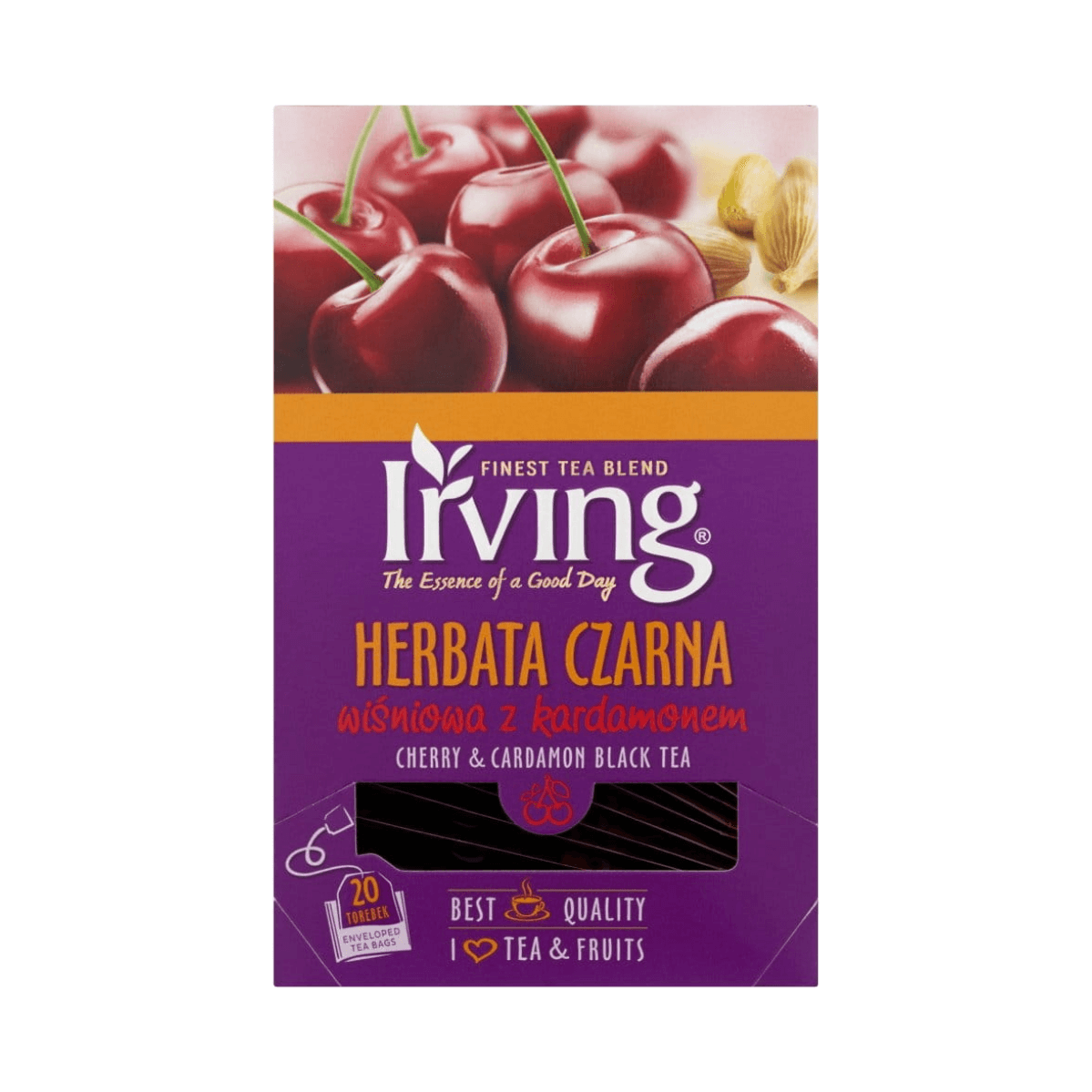 Herbata czarna wiśniowa z kardamonem ( 20 torebek) Irwing.png